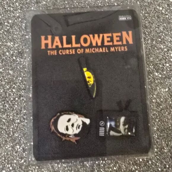 Miramax Halloween The Curse Of Michael Myers Enamel Pin Set - Picture 5 of 5